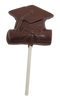 Graduation Cap Milk Chocolate Pop!