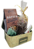 A Classic Dad Mix of Beer Batter Brittle, Trail Mix, Gluten Free Milk Chocolate Pretzels, French Mint and an I Love Dad Milk Chocolate bar. 