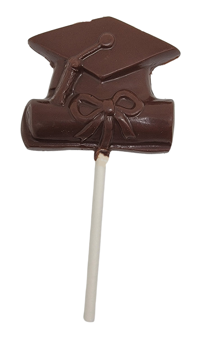 Graduation Cap Milk Chocolate Pop!
