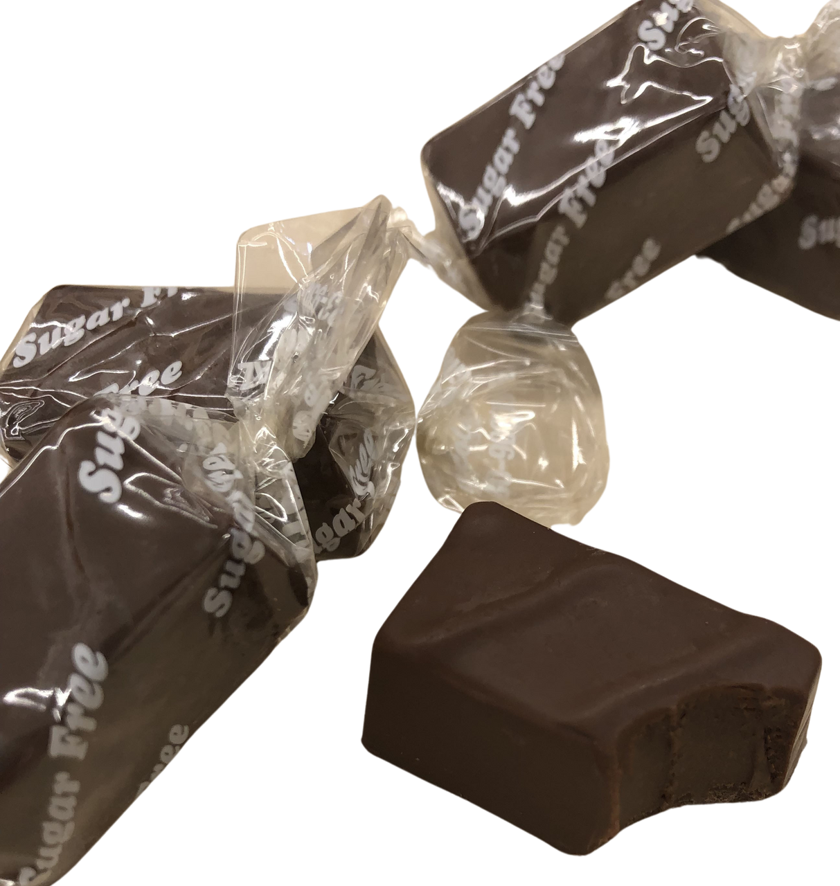 Our signature French Mint available in Sugar Free! Cool mint chocolate wrapped in rich milk chocolate creates a cool and refreshing treat with no sugar added! Perfect as an after dinner mint or an ANY TIME mint! 