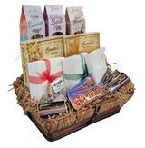 The Ultimate Chocoholic Experience! This is an amazing gift for the chocolate lover in your life. Whoever receives this gift may go into chocolate overload! 

*Substitution Policy: In some instances, our photo may represent an overall theme or look. Occasionally, substitutions happen due to availability and seasonality. If this is the case with the gift you've selected, we will ensure the style, theme and arrangement is preserved and will only substitute items of equal or higher value.