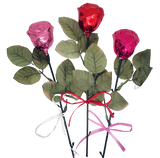Milk Chocolate Rose with a Colorful foil wrap. A Sweet way to show love to your special one!