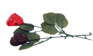 Milk Chocolate Rose with a Colorful foil wrap. A Sweet way to show love to your special one!