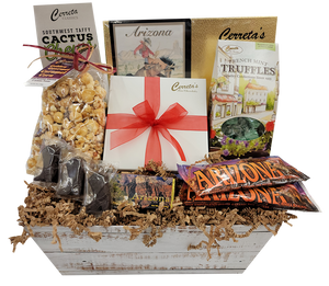 Give the gift of a little taste of Arizona! 5 Pound Basket.

*Substitution Policy: In some instances, our photo may represent an overall theme or look. Occasionally, substitutions happen due to availability and seasonality. If this is the case with the gift you've selected, we will ensure the style, theme and arrangement is preserved and will only substitute items of equal or higher value.
