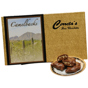 A smooth bed of caramel, topped with fresh pecans, and drenched in delicious milk chocolate. A true classic to please your sweet tooth! 6.7 Oz. Box.