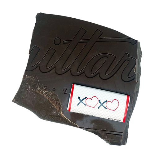 Send your loved one some SWEET HUGS & KISSES with Cerreta Candy Company's XOXO Milk Chocolate Bar