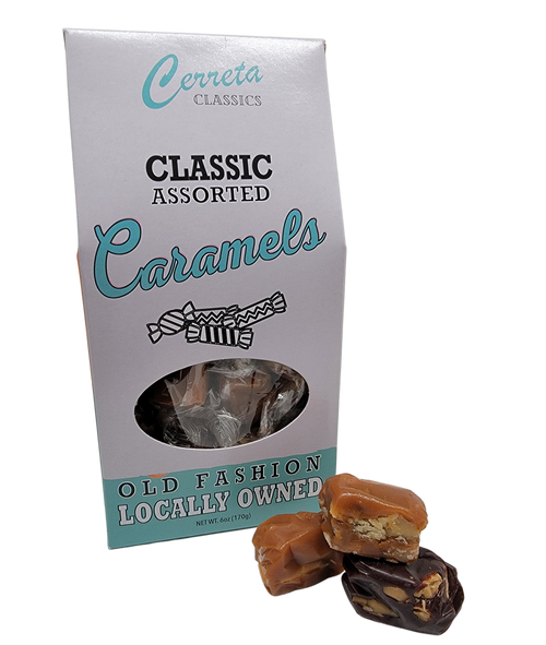 Old fashioned, locally made gourmet caramels.