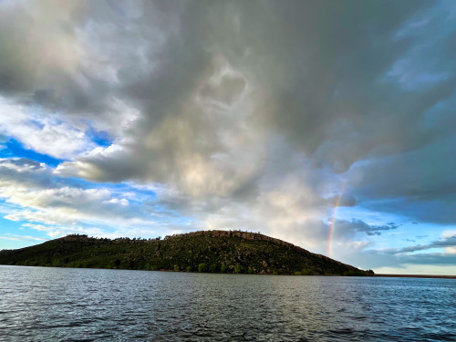 Covenant Of Love - Horsetooth Reservoir - Fort Collins, CO - Framed canvas