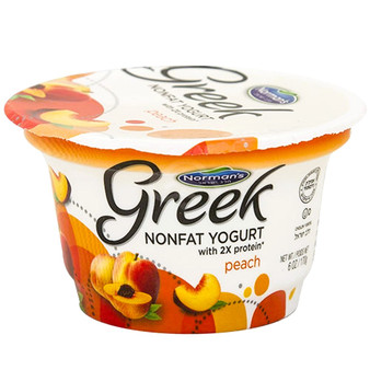 NormanÂ´s  greek yogurt peach 6 oz