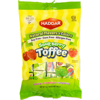 Haddar Toffees Sour Berry Berry 7 0Z