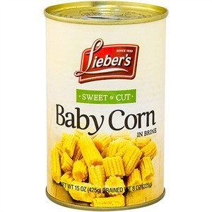 Liebers Baby Corn In Brine Enteros 425 Grs