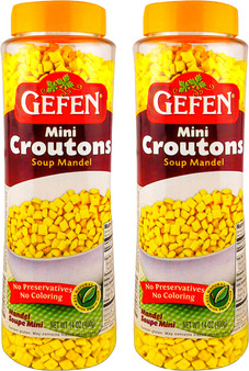 Gefen Croutons Mini Mandle Gluten Free 7.76 Oz