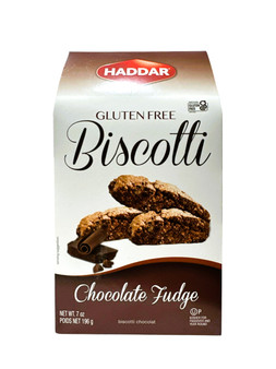 Haddar Biscotti Chocolate Fudge 7 Oz
