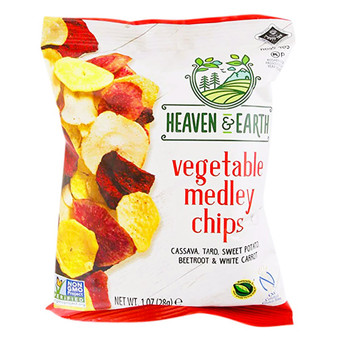 Heaven & Earth Vegetable Medley Chips 28 Grs