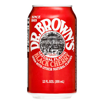 Dr Brown´S Black Cherry Soda 12 Oz Six Pack