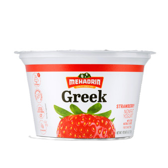 Mehadrin Greek Yogurt Strawberry 170 Grs