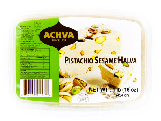 Achva Pistachio Sesame Halva 454 grs