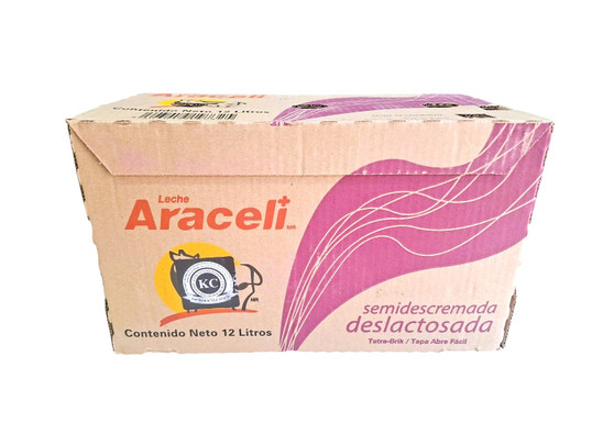 Araceli leche deslactosada caja 12 pzas