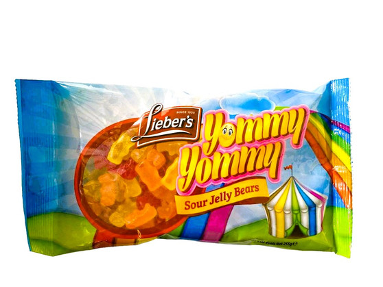Liebers Yommy Yommy Sour Jelly Bears 255 Grs