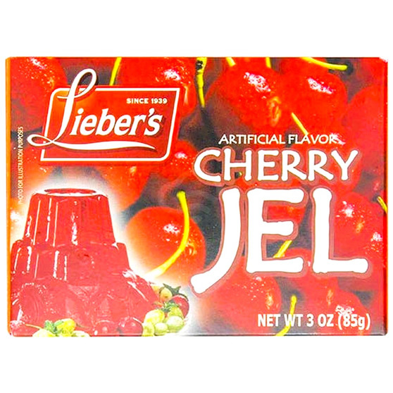 Liebers Cherry Jello 3 Oz