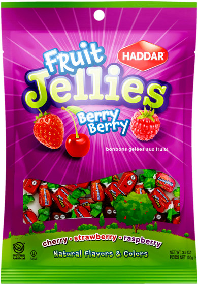 Haddar Jellies Fruit 70Z
