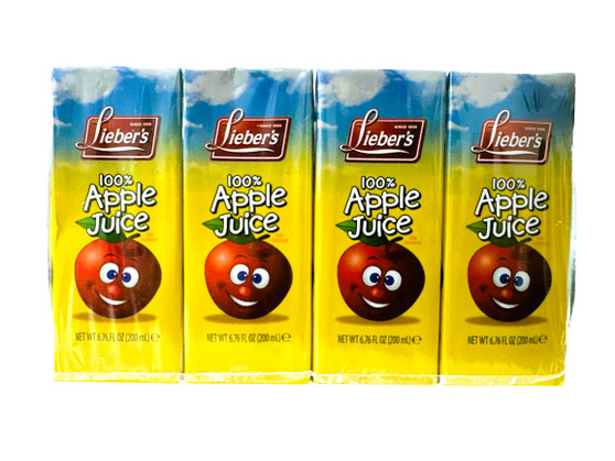 Liebers Apple Juice 6.76 Oz 4 Pack