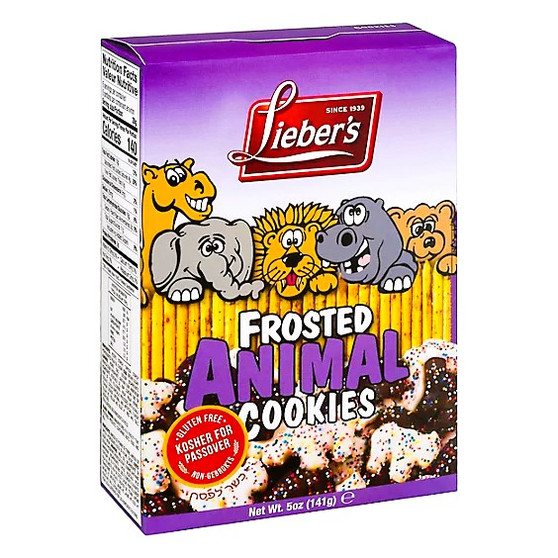 Liebers Frosted Animal Cookies 141 Grs