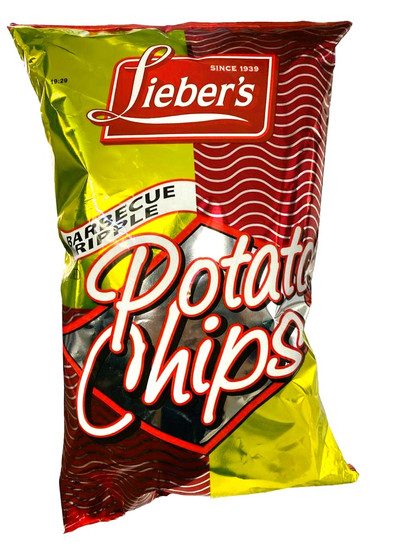 Liebers Bbq Rippled Potato Chips 9 Oz