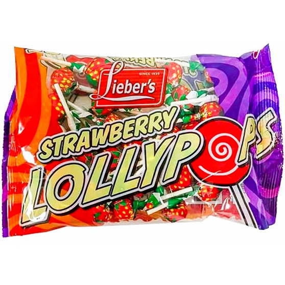 Liebers Strawberry Lollypops 12 Oz