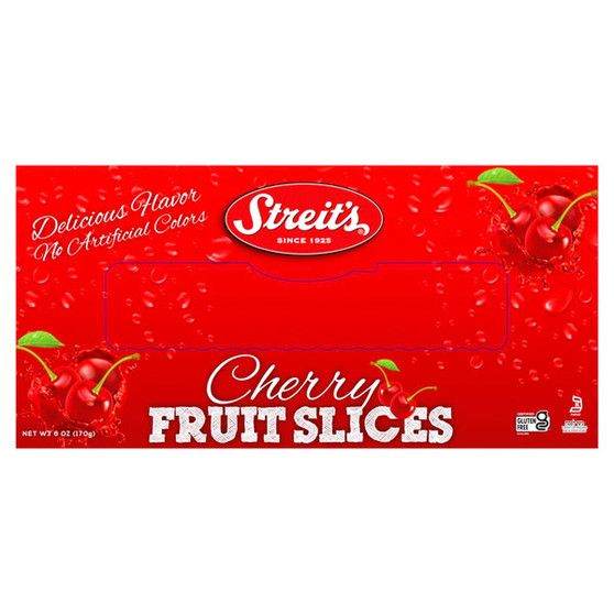 Streits Cherry Fruit Slices 6 Oz 