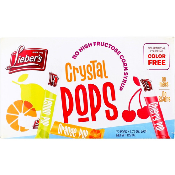 Liebers Crystal Pops No Corn Syrup