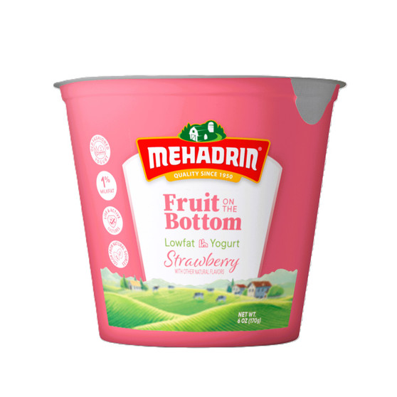 Mehadrin Strawberry Low Fat Yogurth 198 Grs