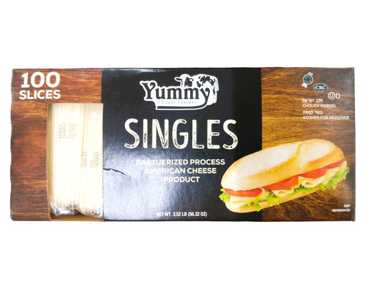 Yummy 100 sliced american individually wrapped singles