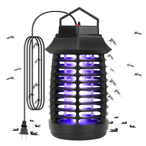 Bug Zapper Electric UV Mosquito Killer Lamp Insect Killer Light Pest Fly Trap Catcher Harmless Odorless Noiseless 