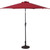 9 Feet Patio LED Solar Umbrella with Crank