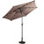 9 Feet Patio LED Solar Umbrella with Crank