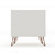 Manhattan Comfort Rockefeller 2.0 Mid-Century Modern 2-Drawer Nightstand in Off White