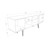 Manhattan Comfort Theodore 62.99 TV Stand with 6 Shelves in Black and Cinnamon