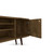 Manhattan Comfort Liberty 53.14" Mid-Century Modern TV Stand with 5 Shelves and 1 Door in Rustic Brown with Solid Wood Legs
