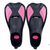 1 Pair Kids Lightweight Professional Short Full Foot Fins; Adjustable And Flexible Fins For Diving Training