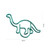 20 Pcs Green Dinosaur Paper Clips Cute Animal Shaped Bookmarks Pins Metal Document Organizing Paper Clips Office Supplies