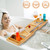 Bathtub Caddy Tray Crafted Bamboo Bath Tray Table Extendable Reading Rack Tablet Phone Holder