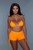 Summer Elegant stylish Sun Kissed Bikini  Neon Green And Orange 2 Pieces Sets