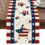 1PC Rectangle Linen Blend Striped Table Runners; Encryption Linen Home Decoration Independence Day Atmosphere Waterproof Table Runner; 72"*13"; Patriotic Decoration