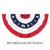 1pc Printed Stripes Stars USA Pleated Fan Bunting Half Banner Flag For July 4th Independence Day Decoration USA Pleated Fan Flag
