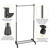 33lbs Garment Racks 3.12ft-4.80ft Height Adjustable Clothes Stand Foldable Clothes Hanger with Wheels 