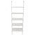 5-Shelf Wood Ladder Bookcase with Metal Frame;  Industrial 5-Tier Modern Ladder Shelf Wood Shelves XH