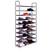 Simple Assembly 10 Tiers Non-woven Fabric Shoe Rack with Handle RT