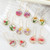 Artificial Flower Plant Drop Dangle Earrings For Women Dried Flower Leaf Pendant Ear Jewelry