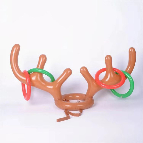 Christmas Inflatable Reindeer Antler Ring Toss Game For Christmas Party